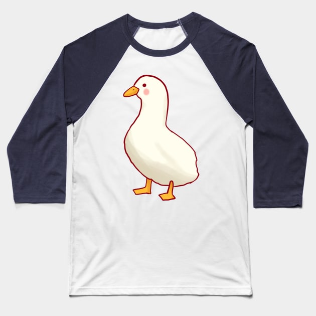 Cute Duck art Baseball T-Shirt by Mayarart